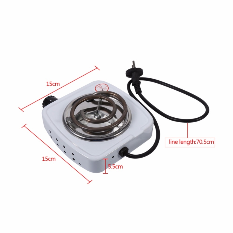 Mini plaque de cuisson Portable 500W 220V, poêle électrique, chauffage du café, brûleur, contrôle de la température
