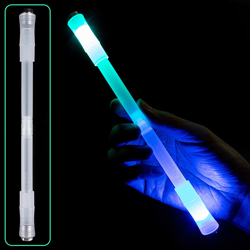 Verlichte draaiende pen Creatieve rollende speciale pen Kinderen Release Pressure Spin Toy Pocket Led Flash Spinning Pen: Mixed Color