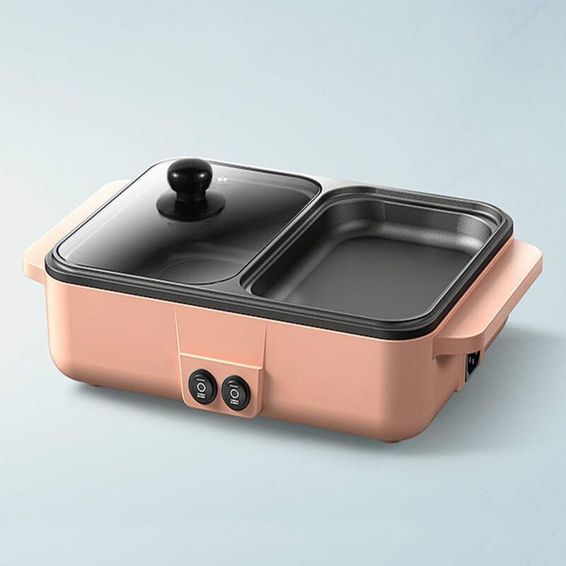 Multifunction Electric Cooker Mini Hotpot Barbecue Grill Griddle Egg Omelette Frying Pan Stove Crepe Pancake Pie Baking Roaster