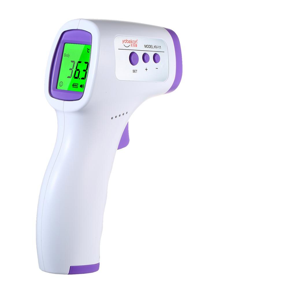 Digital Infrared Thermometer LCD IR Thermometer Handheld Non-contact Forehead Thermometer Temperature Meter with Fever Alarm: 1 Thermometer