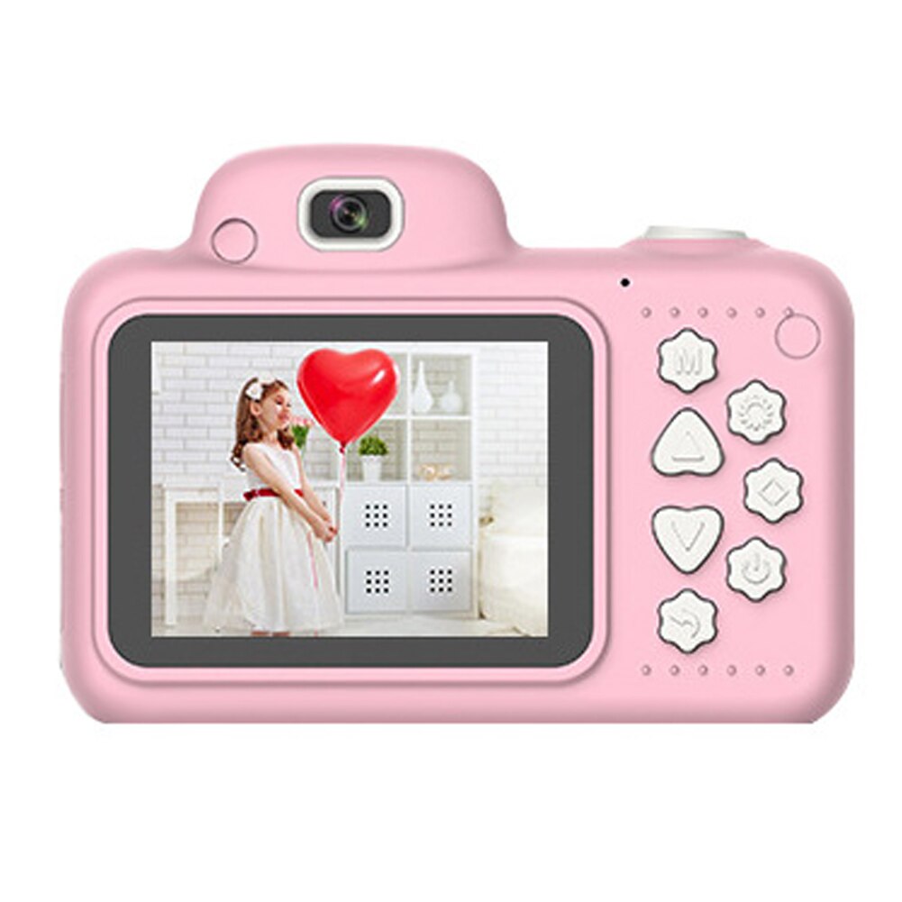 2.4 Inch Screen Kids Camera Cute Cartoon Digital Cameras Camcorder High Definition Children: Pink