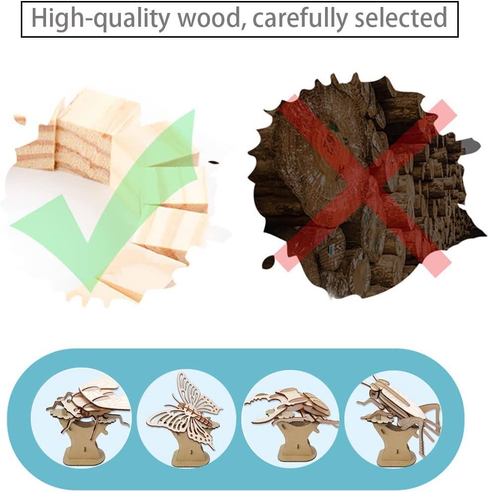 DIY 3D Wooden Puzzle Model Animal Montessori Toys for Children Crafts Dachshund Skeleton Assembly Set for Kids Adults Teens