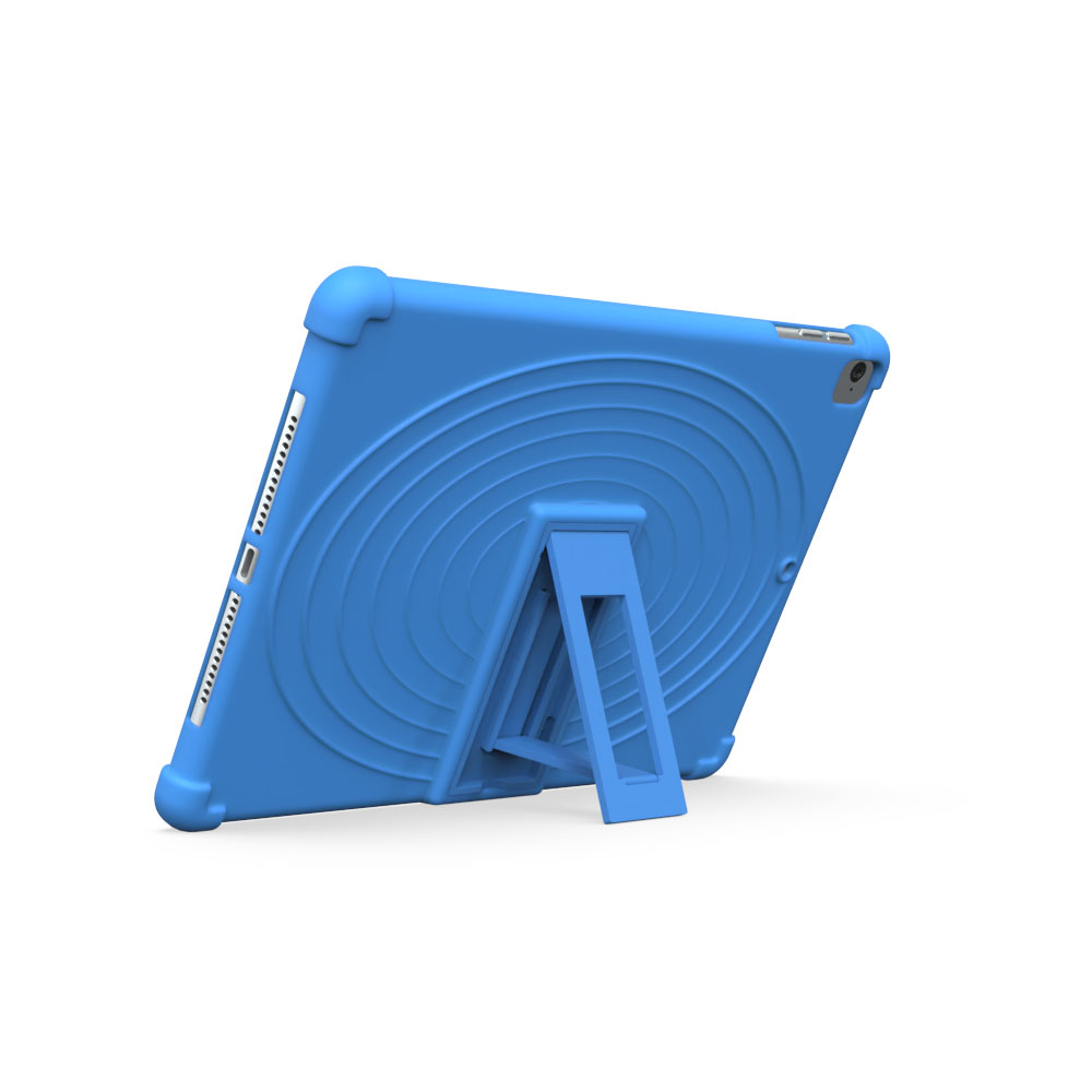 För ipad-fodral, mjukt silikonfodral för barn, surfplatta, för ipad 5th / 6th / 7th / 8th / 9th generationen, för ipad air 2- fodral, fundaskal: Elva / Blå
