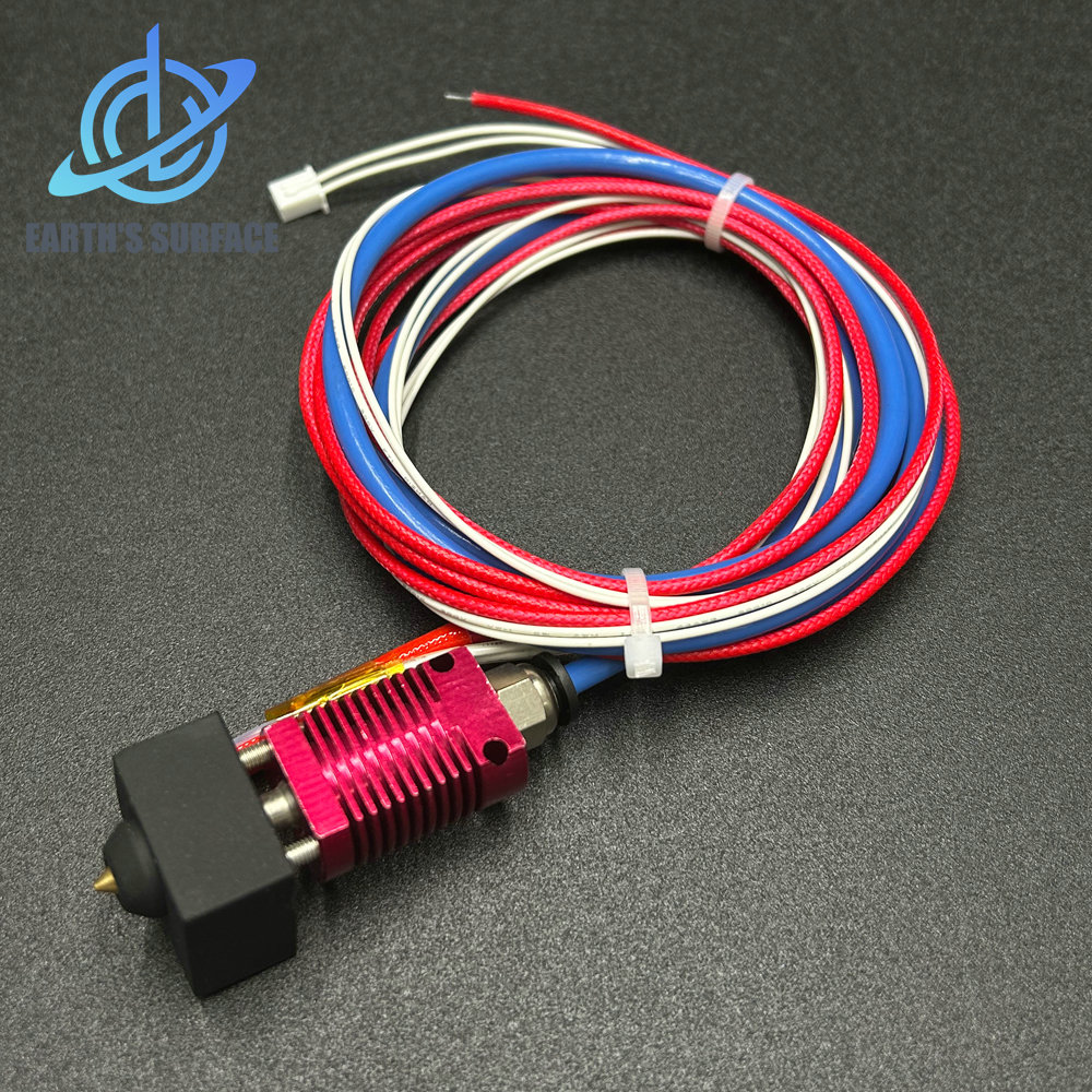 DB-MK8 extrusora Hotend kit J-Head End Kit 0,4mm/1,75mm para V5 Ender3/V2 CR10/CR10S/Pro 2 en 1 Hotend Kit pieza de impresora 3D: Negro
