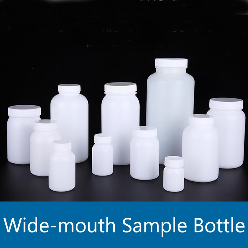 50mL-2000mL Breit-mund Kunststoff Sonde Flasche HDPE Reagenz Flasche Labor