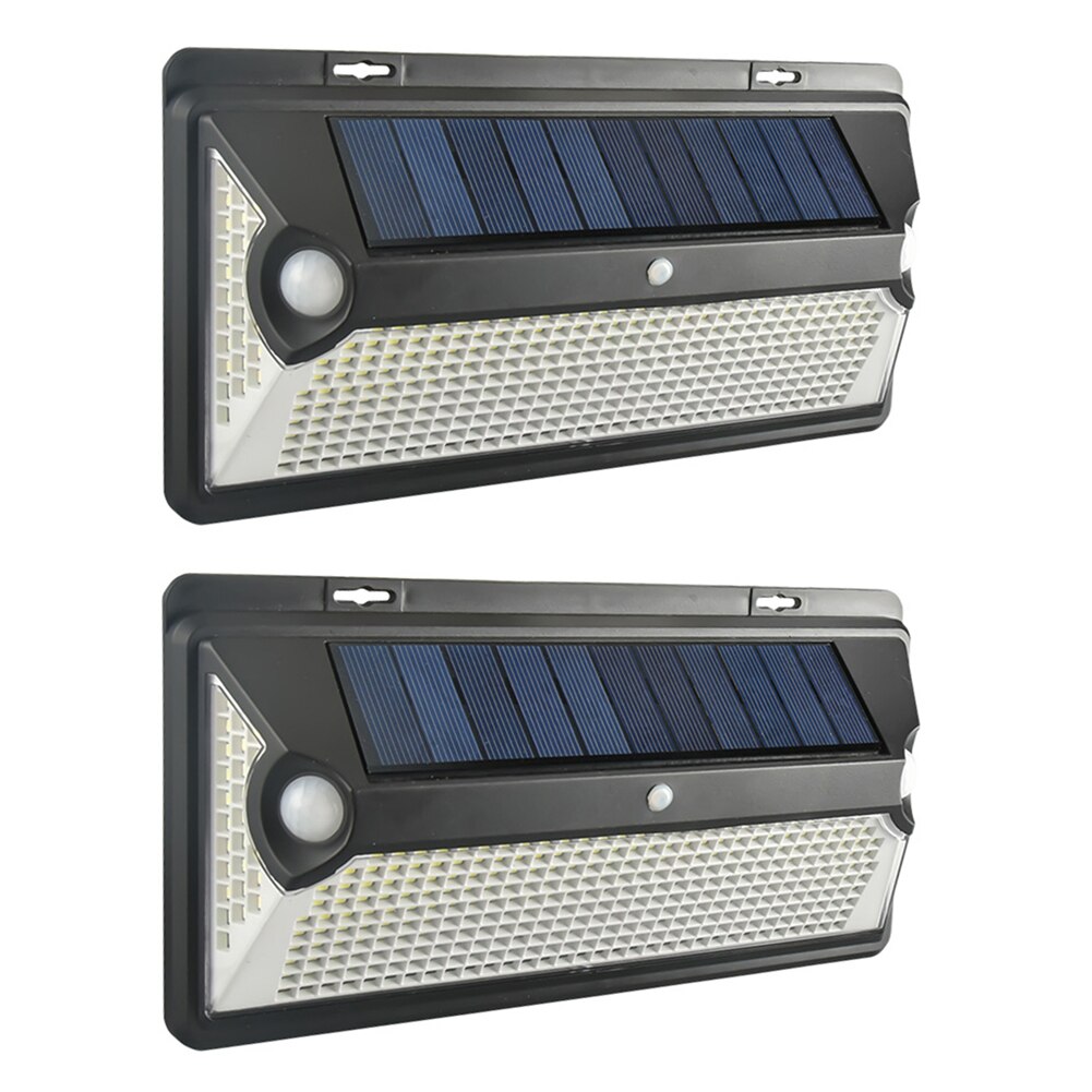 Outdoor 360/720 Led Solar Licht Zonlicht Waterdicht Straat Buitenmuur Lamp Pir Motion Sensor Nacht Beveiliging Tuin Verlichting: 2PCS