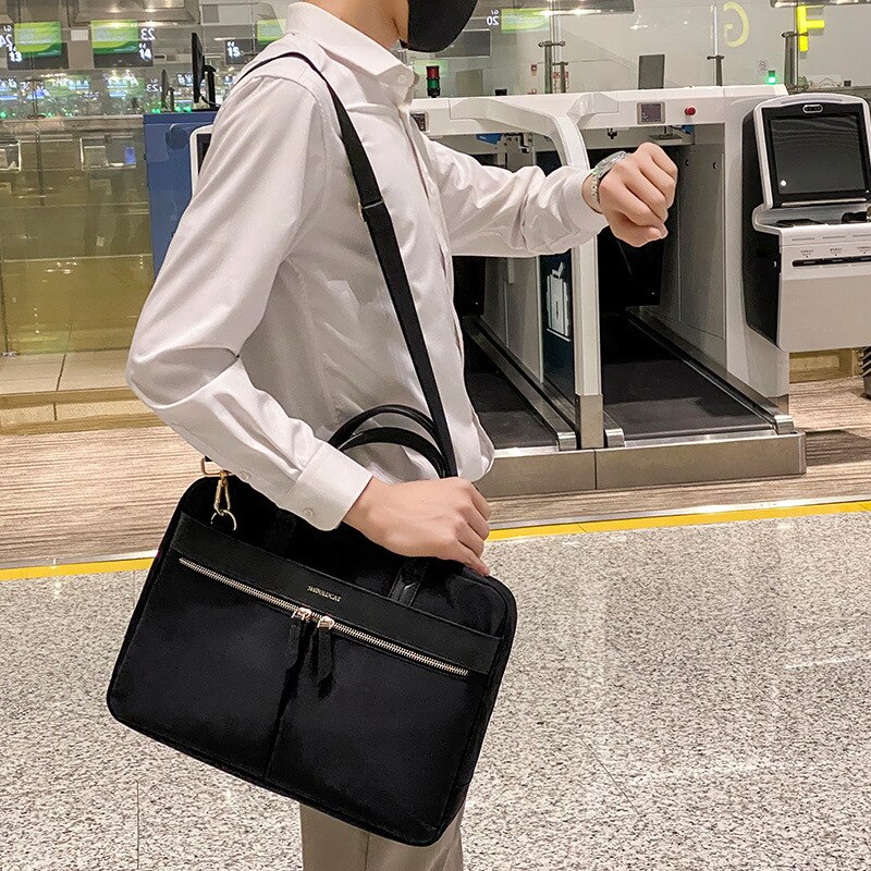 OYIXINGER Women&#39;s Briefcase Business Tote Messenger Bags For Female A4 Document Storage 13 14 15 Inch Laptop Bag For Macbook Hp