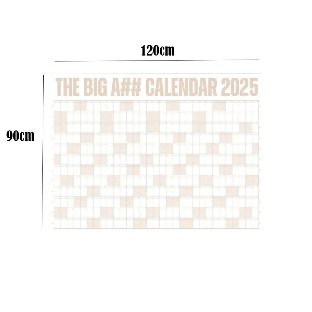 Durable Giant The Big A## Calendar with Pen and Adhesive Sticker Schedule Organizer Planner Sheet Wall Calendar