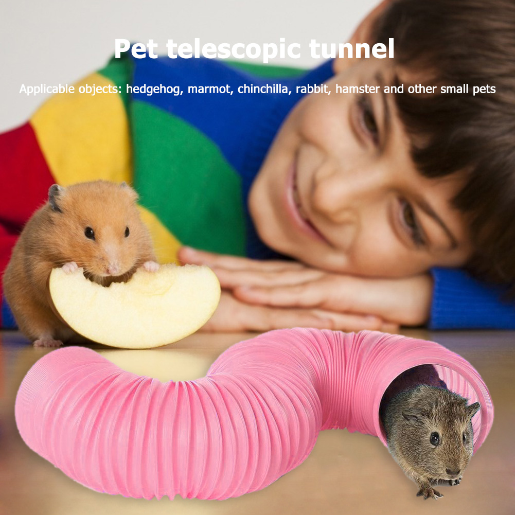 Kunststoff Kleine Tiere Tunnel Faltbare Spielen Tunnel ÜSpund Rohre für Kaninchen Frettchen Guinea Schwein Haustier Liefert
