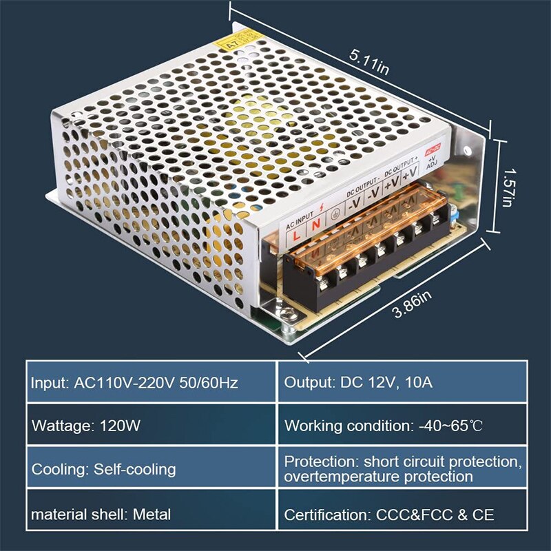 Neue LED netzteil DC12V 24V 36V 48V 120W 200W Schalt RG02 Netzteil ...