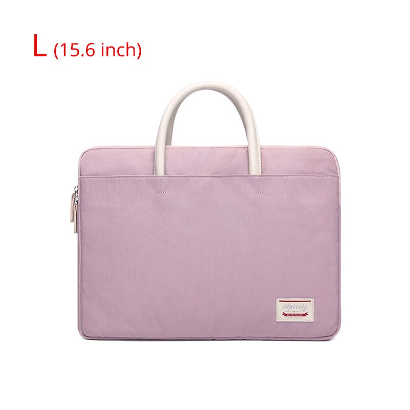 Pochette D'ordinateur Pour Femmes Document sac À Main Étanche Pochette Pour Ordinateur Portable Avec Poignée Pour 14 15 .6 pouces Ordinateur portable Sacs De Protection: L-pink.jpg