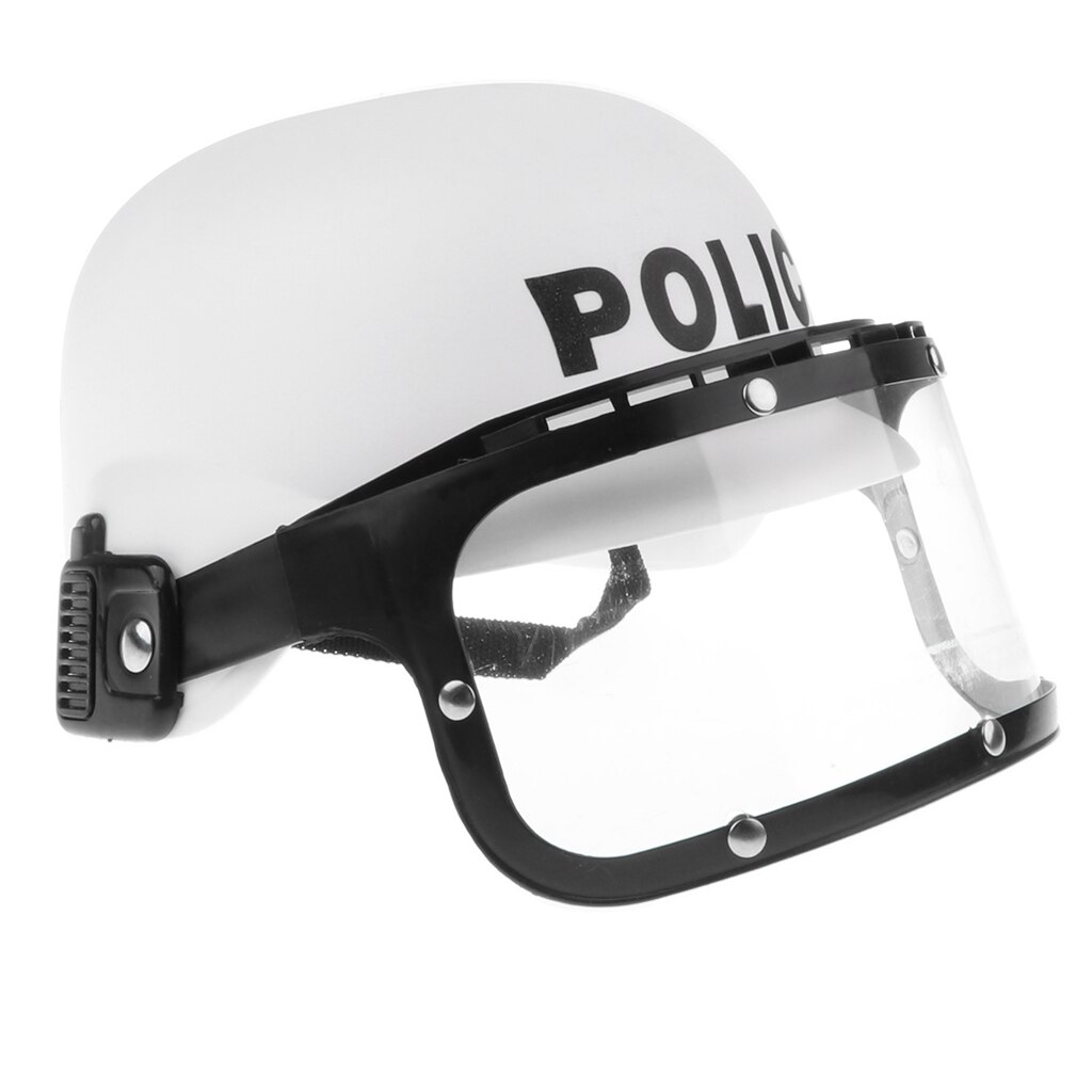 Police moto flic casque & visière enfant déguisement déguisement semblant jouet