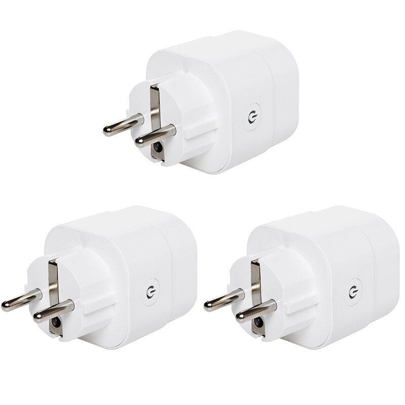 ZigBee Smart Plug 16A Adapter Power Monitor Timer Socket Remote Control Tuya Wireless Outlet for Alexa Google Home Assistant HUB: 3PCS Zigbee socket