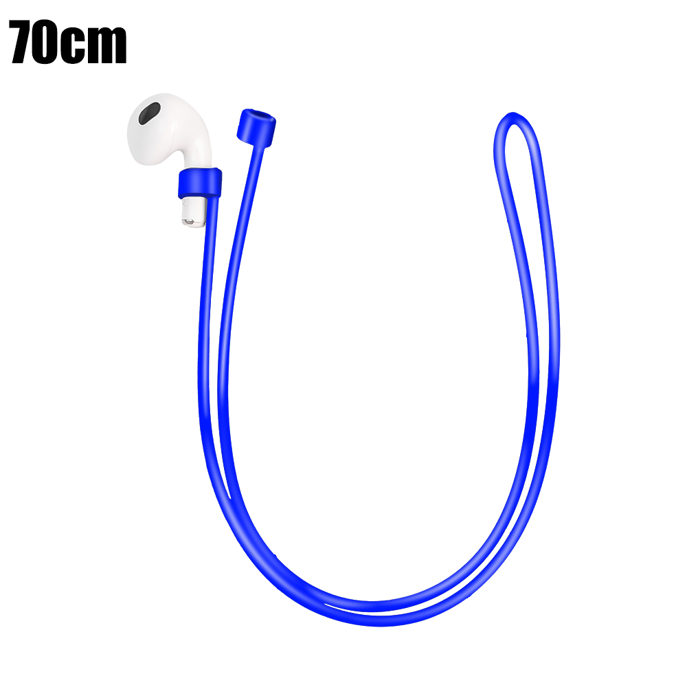 4/1 Uds correas deportivas antipérdida para Apple AirPods Pro Universal anticaída auriculares cuerda para el cuello auriculares Cable de silicona: 3XS / Gris claro