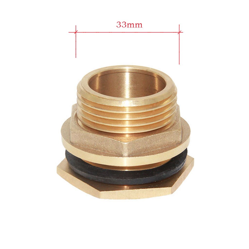 1'' Male Thread Brass Connector Washing Machine Outlet Hose Tube Connector Adapter