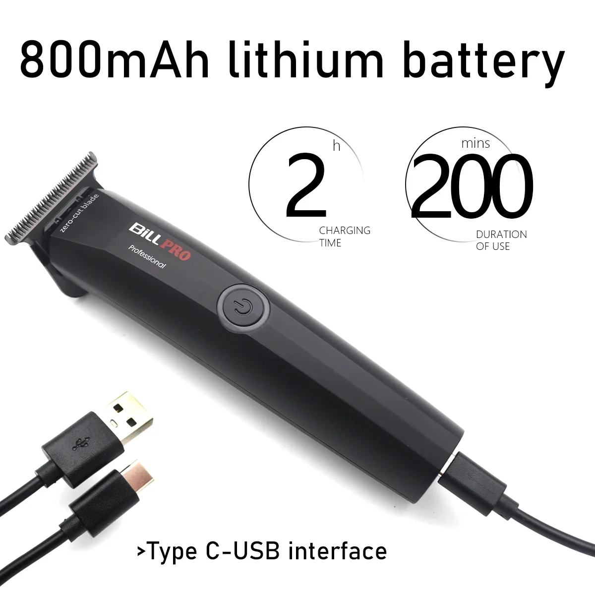 BiLL PRO BL931 7500 RPM DLC KERAMISCHE Mes Professionele tondeuse OilHead Graveren Barbershop Heren Zero-Cut Blade