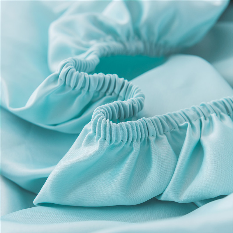 Elastische Ausgestattet Blatt Weichen Seidige Satin- Bettwäsche Einfarbig Bettdecke Matratze Abdeckung für Königin Runde Betten 220x220 230x230 Cm