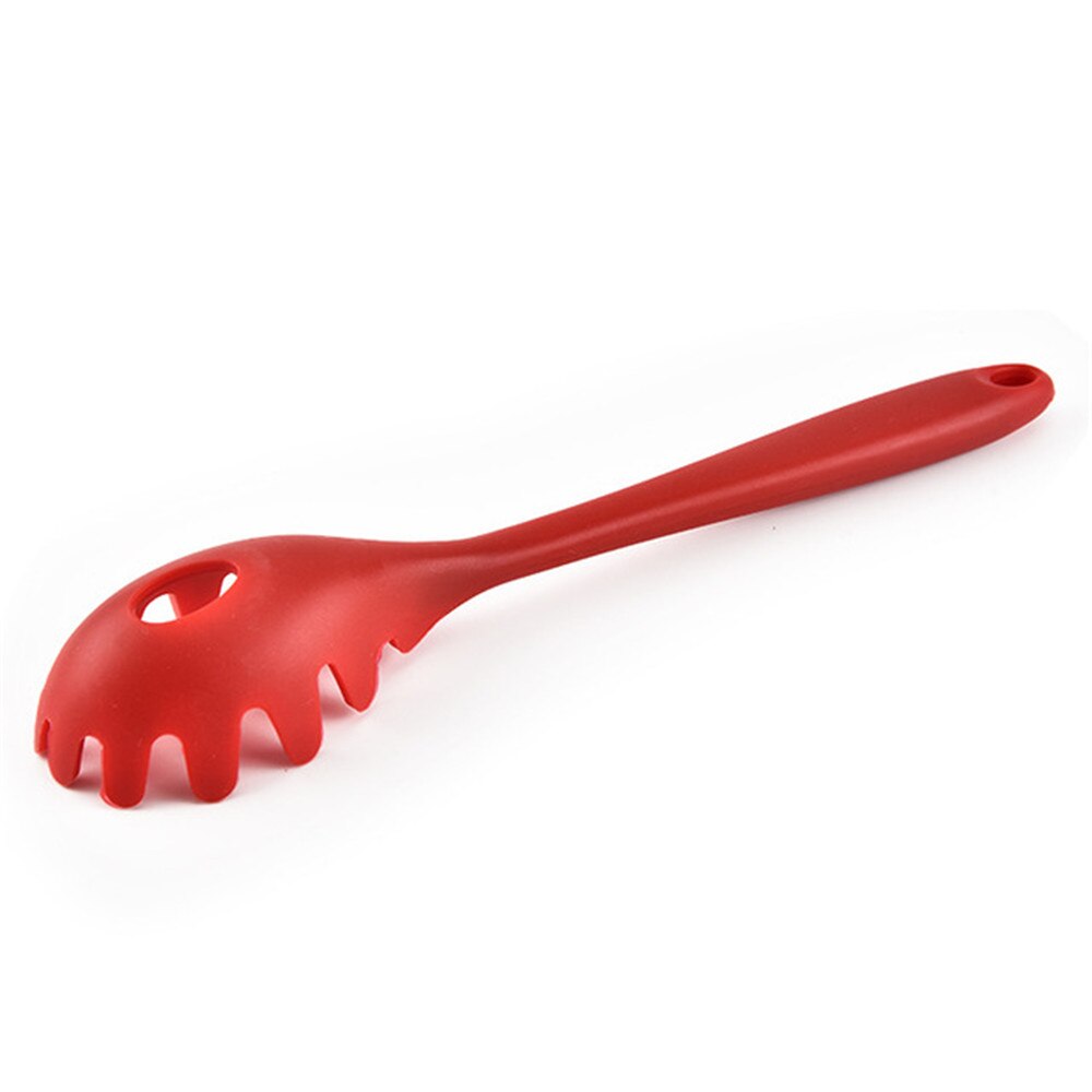 1Pc Siliconen Praktische Pasta Noodle Lepel Pasta Scoop Vergiet Noodle Spaghetti Pollepel Slot Lepel Nylon Vergiet Gadget