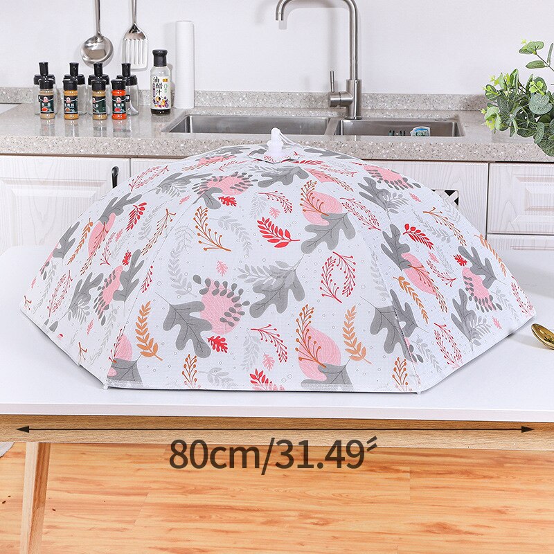 Winter Heat Preservation Dish Cover Large Food Meal Cover Foldable Dust Cover Kitchen Organizer Household Dining Table Cover: E-80CM