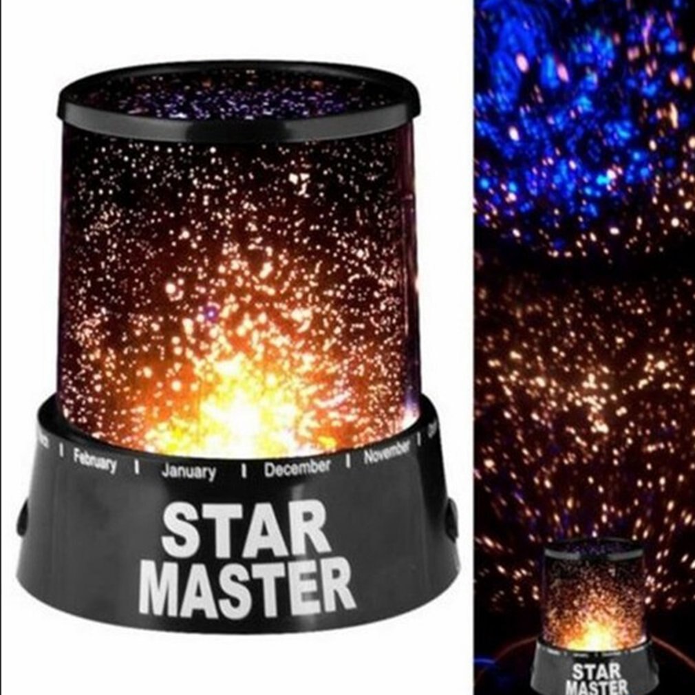 Starry projection lamp starry sky night light night light 360-degree rotation 3D atmosphere light portable light