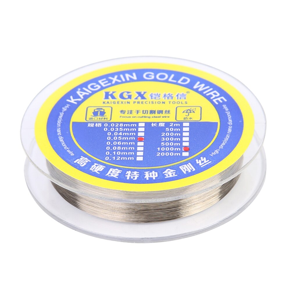 1000m 0.04mm Alloy Steel Molybdenum Wire Cutting Wire Line LCD Screen Separation Diamond Wire Mobile Phone Repair Tools: 1000m 0.05mm