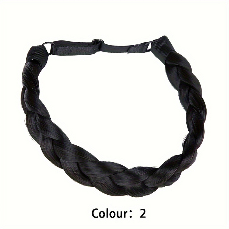 Falskt hår, hårbånd, håndlaget fiskebensflette til kvinner, flettet hår, pannebånd, flettet hårbånd: #2