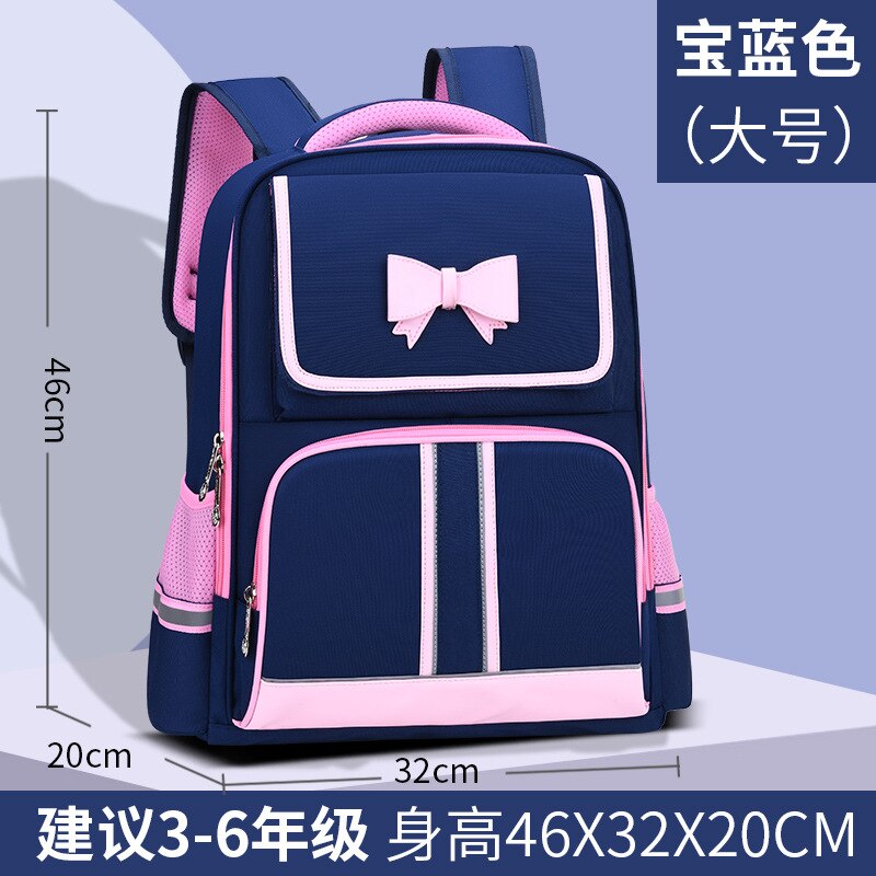 Waterproof children school bags For Girls kids backpacks Children Schoolbags primary School Backpacks kids Mochila Infantil: large blue