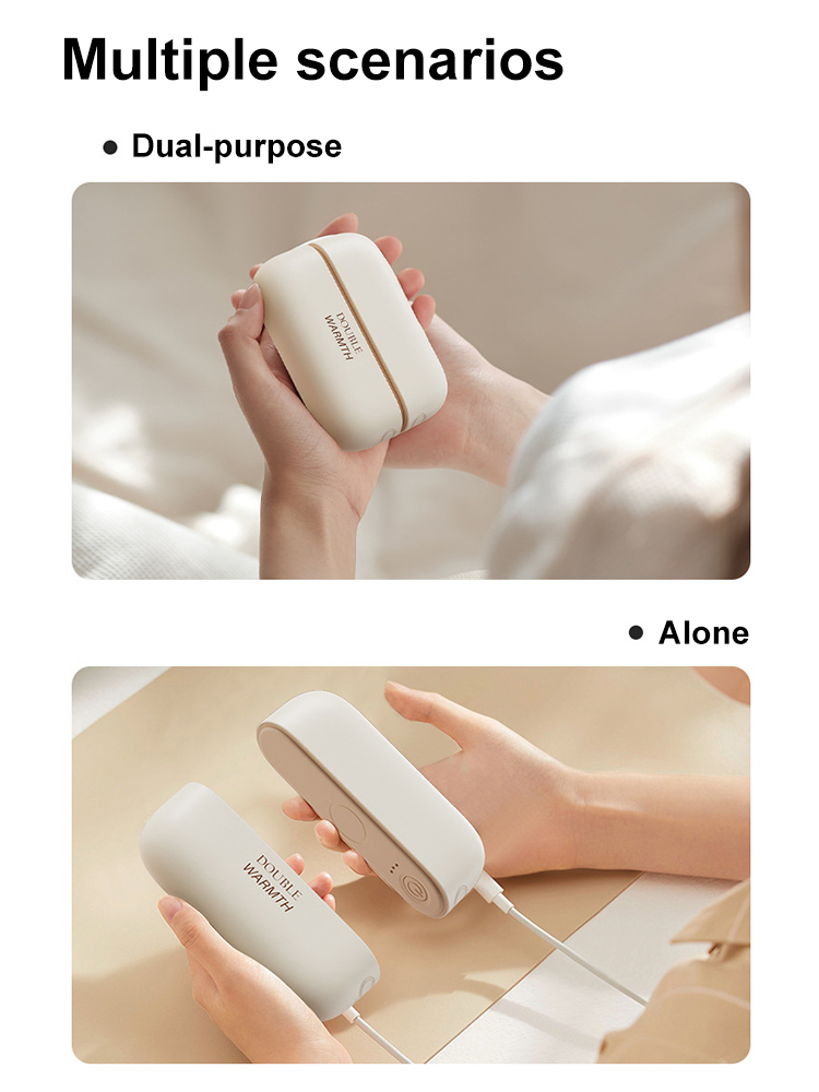 2-in-1 magnetische wiederaufladbare Handwärmer, elektrische tragbare Handwärmer, langlebige, sichere Heizung, wärmer, Taschenheizung Ich bin Winter
