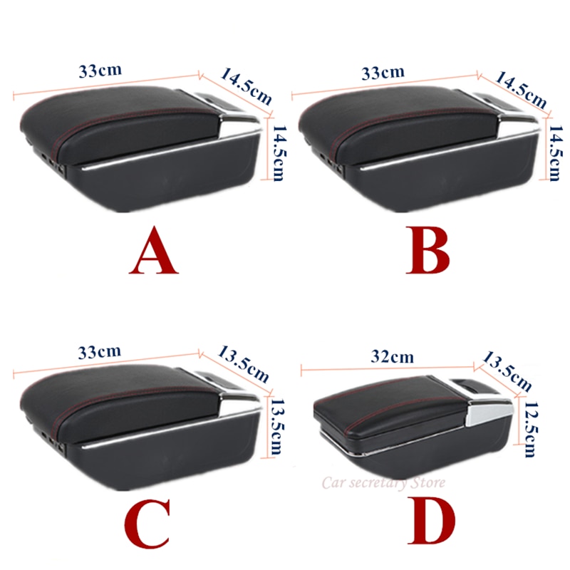 For Hyundai Getz Armrest Box Hyundai Getz Universal Car Central Armrest Storage Box cup holder ashtray modification accessories