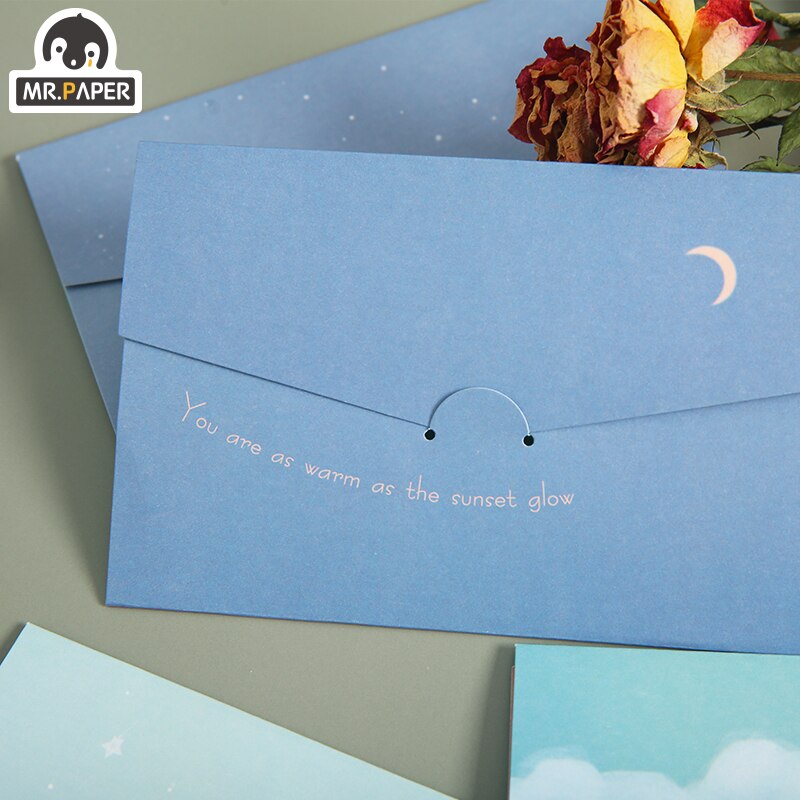 Mr.paper 4 Styles Greeting Cards With Envelope Invitation Envelopes for Cards Handmade DIY Wedding Party Invitation Envelopes
