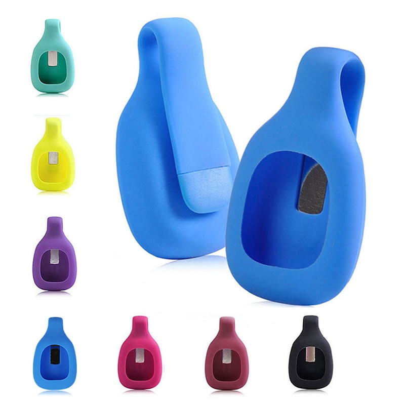 7 Kleuren Siliconen Beschermhoes Riem Clip Vervanging Houder Cover Shell Voor Fitbit Zip Activiteit Tracker Accessoires