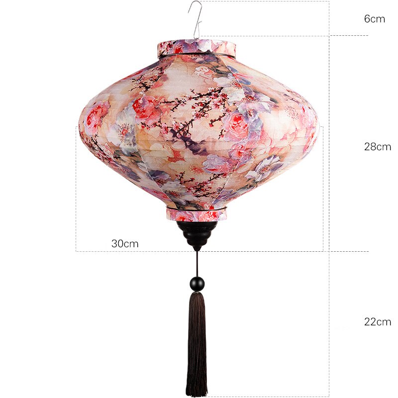 12/14 tums kinesiska sidenlyktor japan vietnam mid-höstlykta för utomhus vårfestival fest hängande dekor palatslykta: 2 12 tum