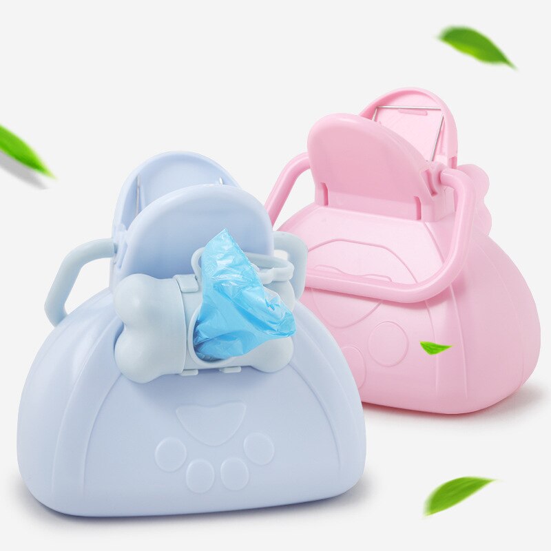 Perro bolsas Pooper para perro de Mascota de viaje plegable Pooper Scooper recoger Pet caca heces recogidas con 1 rollo de fiar * bolsas