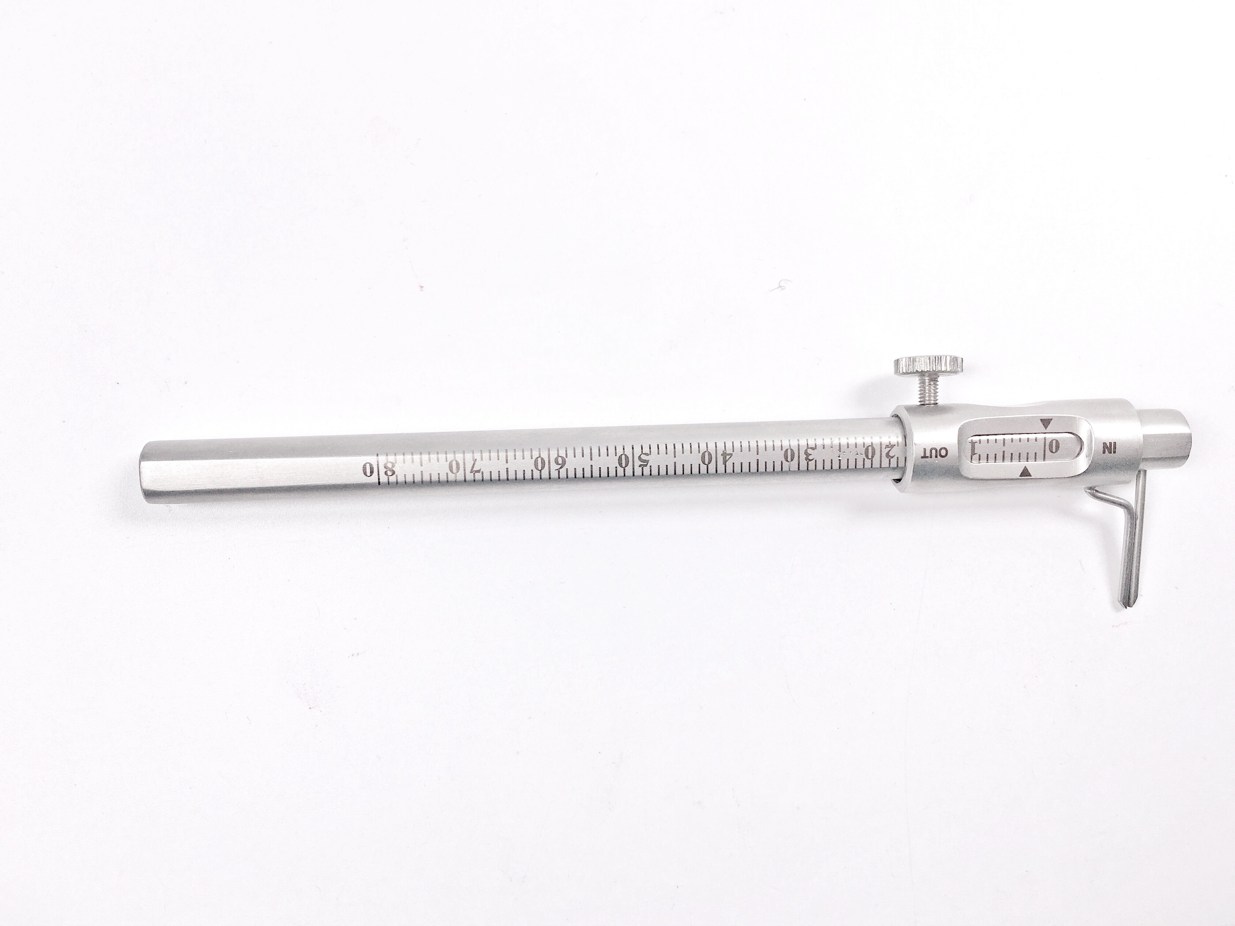 Orthodontic Rould Sliding Caliper 0-80mm Dental Implant Gauge Measuring Pen 12.6cm