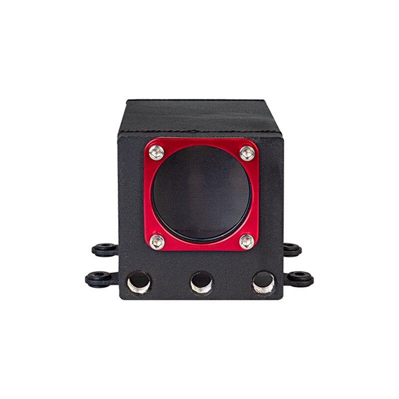 Single Fuel Pump Surge Tank Oil Catch Can Compatible Fuel Tank 8MM AN8 Black Fuel Pump