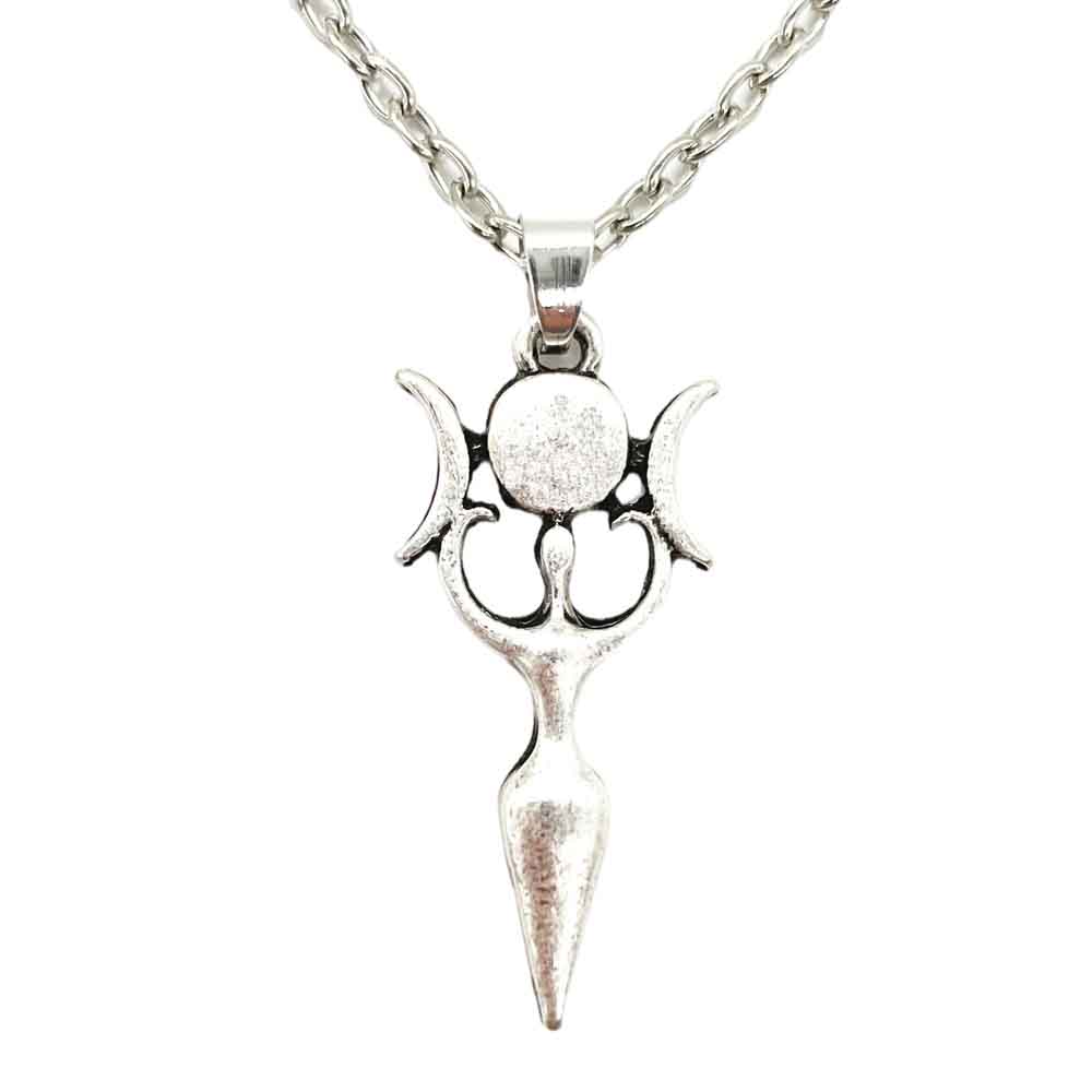Wicca Triple Moon Goddess Pendant Wiccan Jewlery Accessories For Women Necklace Suppliers
