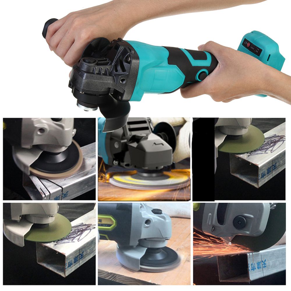 800W 18V Brushless Cordless 100mm Impact Angle Grinder Variable Speed For Makita Battery DIY Power Tool Cutting Machine Polisher