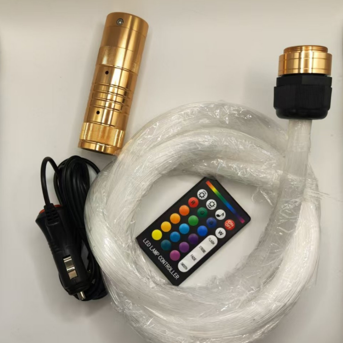 Glasfaserlampe 0,75 mm 10 W RGBW Sternenhimmel Taschenlampe Glasfaser Set Kino Dekoration Sternenhimmel Dach