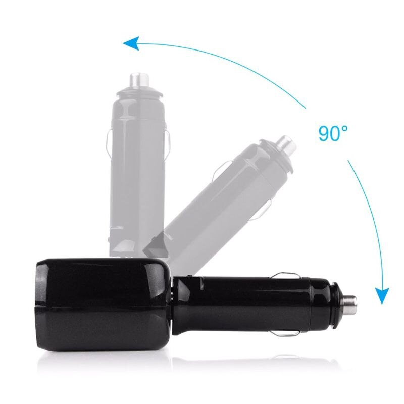 Portable réglable 2 allume-cigare séparateur chargeur de voiture double prise USB adaptateur secteur pour Apple iPhone Samsung Huawei téléphone