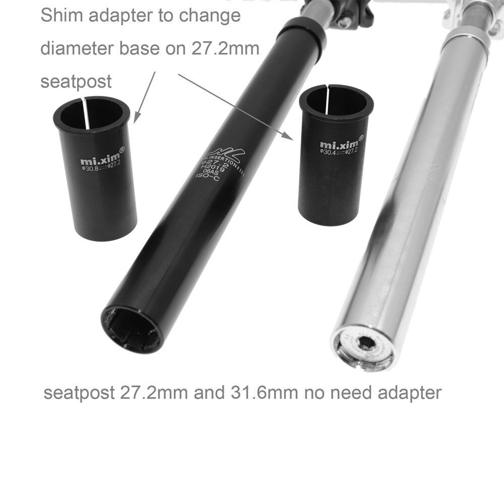 Fjæringe setepinne demping alu terrengsykkel sykkel setepinne 27.2mm 31.6mm sykkel tilbehør