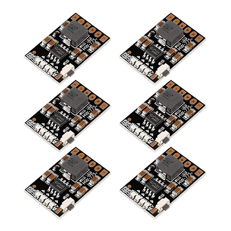 6 Pcs 2A 5V Charge Discharge Integrated Module 3.7V 4.2V Lithium Battery Boost Mobile Power Protection DIY: Default Title