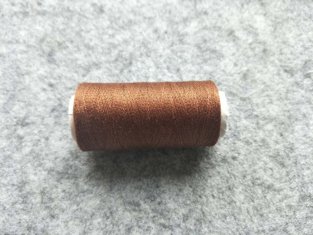Multicolor bieden selecteren familie kosten naaigaren naaimachine draad hand naaigaren schoothoek 100 yard 1pcs: brown