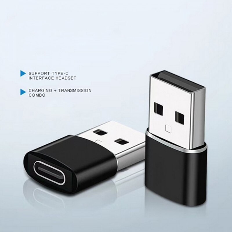 5pcs Type C Female to USB Male Adapter For iPhone 12 11 Samsung Note 20 S20 Ultra Huawei Converter For Macbook Air Pro