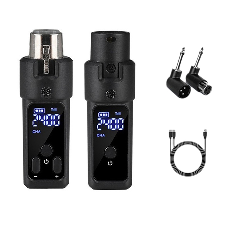 UHF Wireless Microphone Converter XLR Rechargeable Transmitter & Receiver Microphone For 0V Dynamic Microphones: Default Title