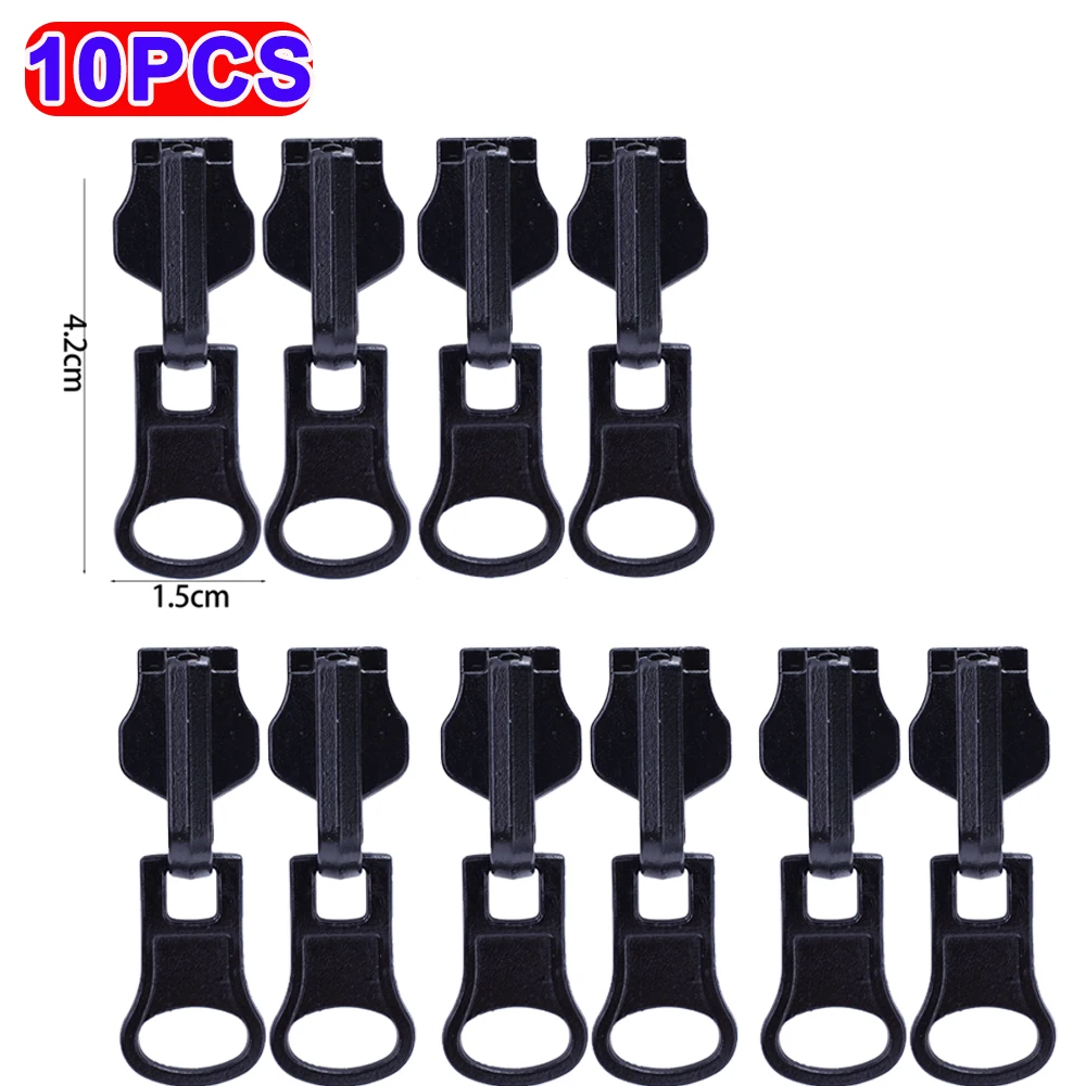 2-10 SZTUK Dwustronne obrotowe zamki błyskawiczne na szynę Kurtka Sukienka Torba Bagaż Metalowe głowice zamków błyskawicznych Zestaw naprawczy Czarny zamek błyskawiczny: Pomarańczowy