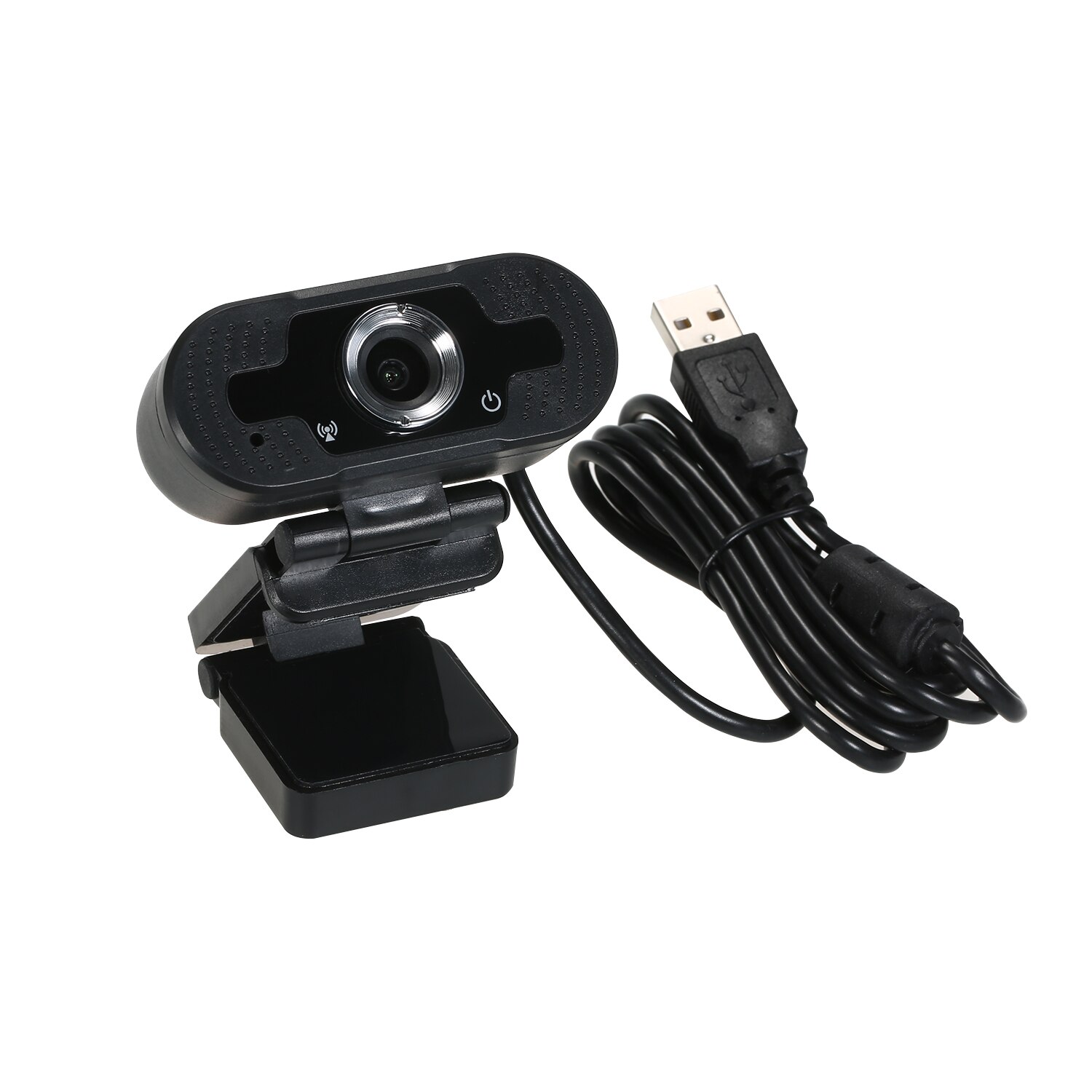 1080P Video Conference Camera HD Computer Camera Webcam 2 Megapixels Manual Focus with Microphone Multi-Functional Base USB Plug