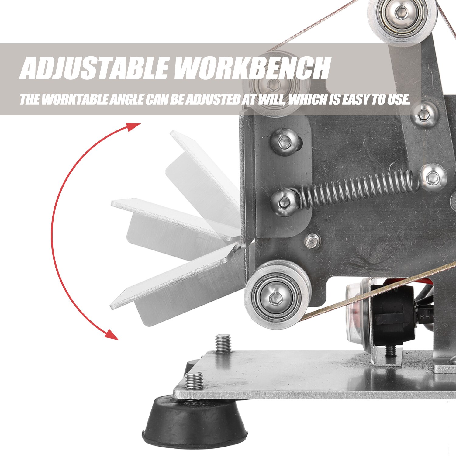 Multifunctional Portable Electric Belt Sander Grinder Mini DIY Polishing Grinding Machine Cutter Edges Sharpener