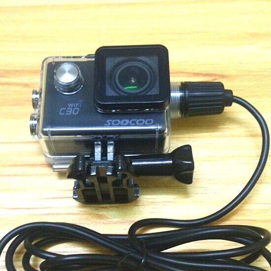 Tarvikkeet vedenpitävä kotelo laturi kuori ja usb-kaapeli sjcam  sj4000 wifi  sj9000 c30 r h9 for eken  h9r motocycle clownfish