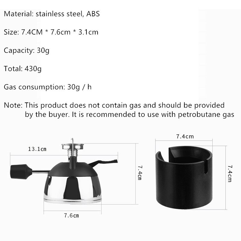 Tragbare Kaffee Herd Wind Proof Freien Gas Brenner Camping Herd Tourist Mokka Siphon Topf Speziell Ausgestattet Mit Gas Ofen