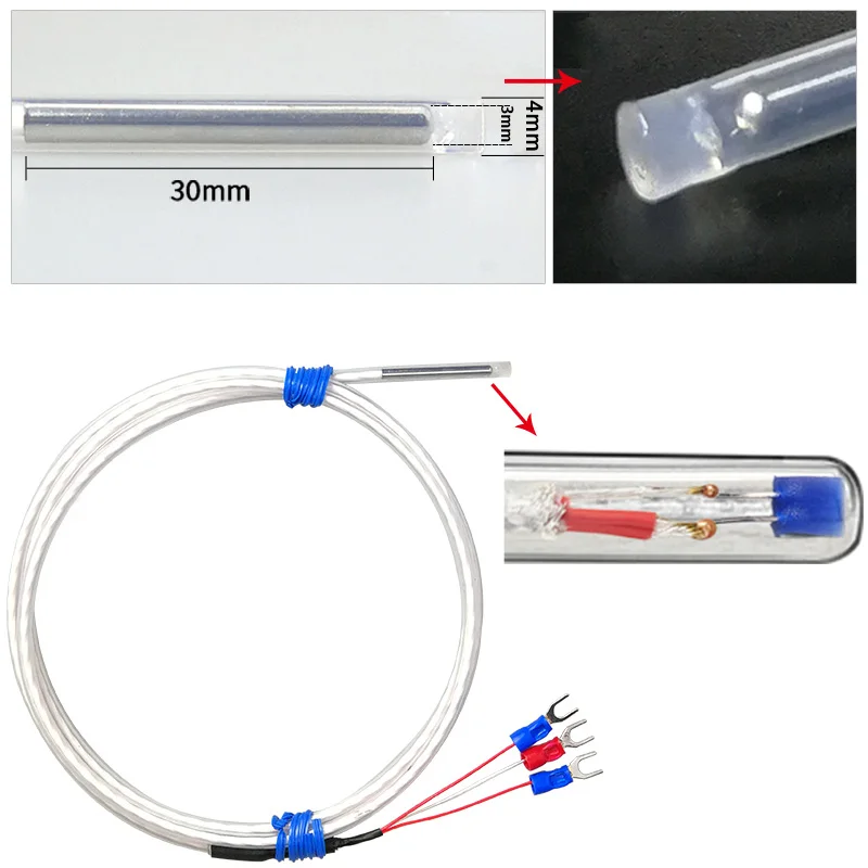 Pt100 korrosionsskyddande termisk resistans syra-alkali-resistent termoelement pläteringsanläggning betningstank teflon temperatursensor